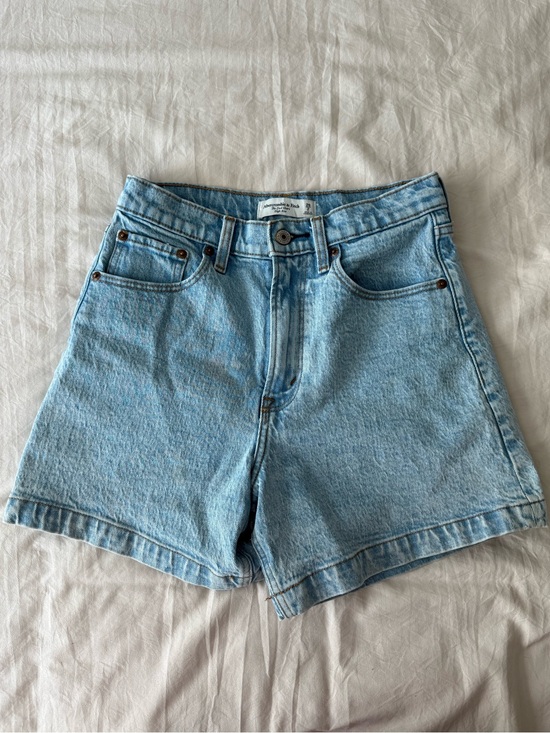 Abercrombie & Fitch Pants - Abercrombie & Fitch Light Blue Denim High-Rise Shorts